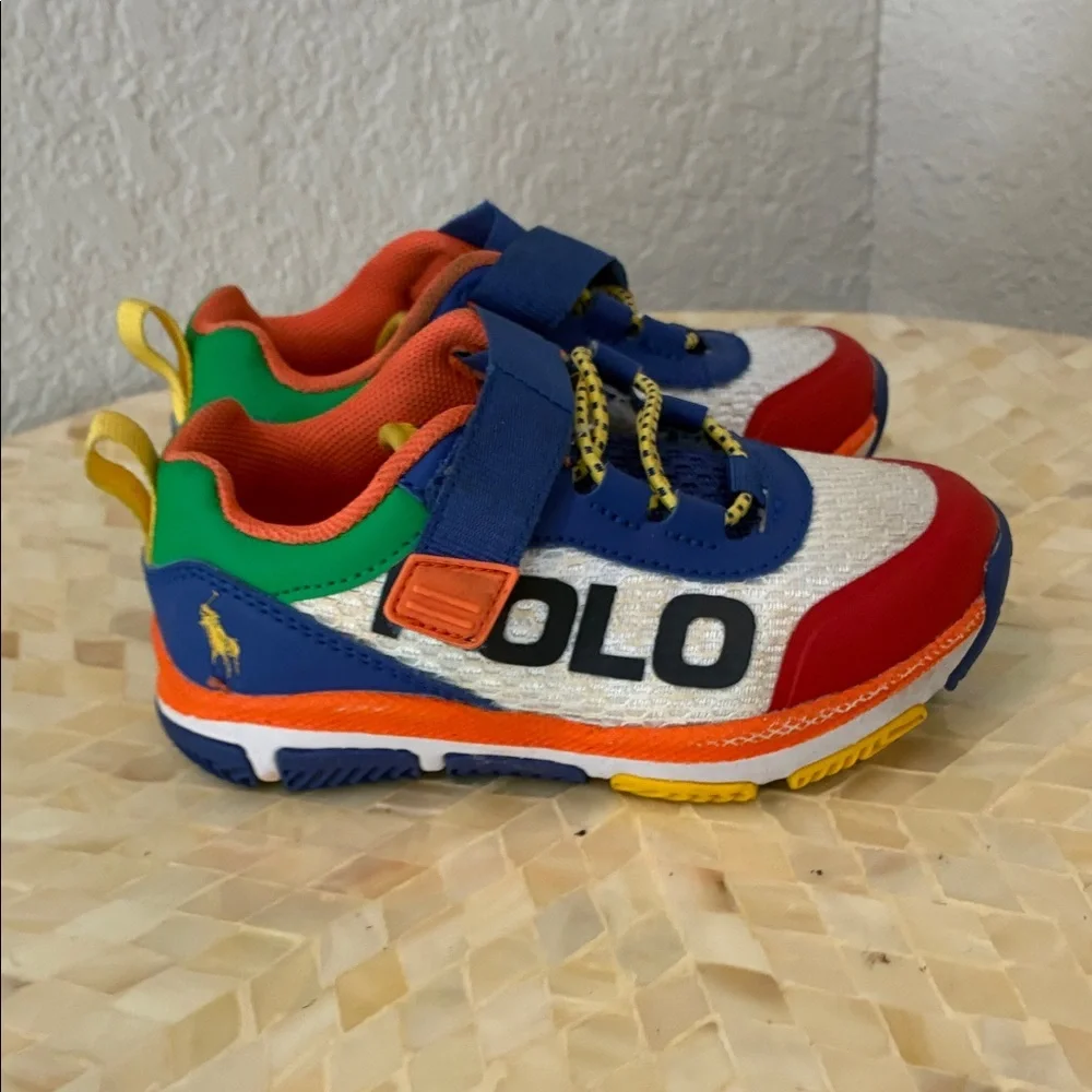 Ralph Lauren Multicolor Kids Sneakers with Velcro